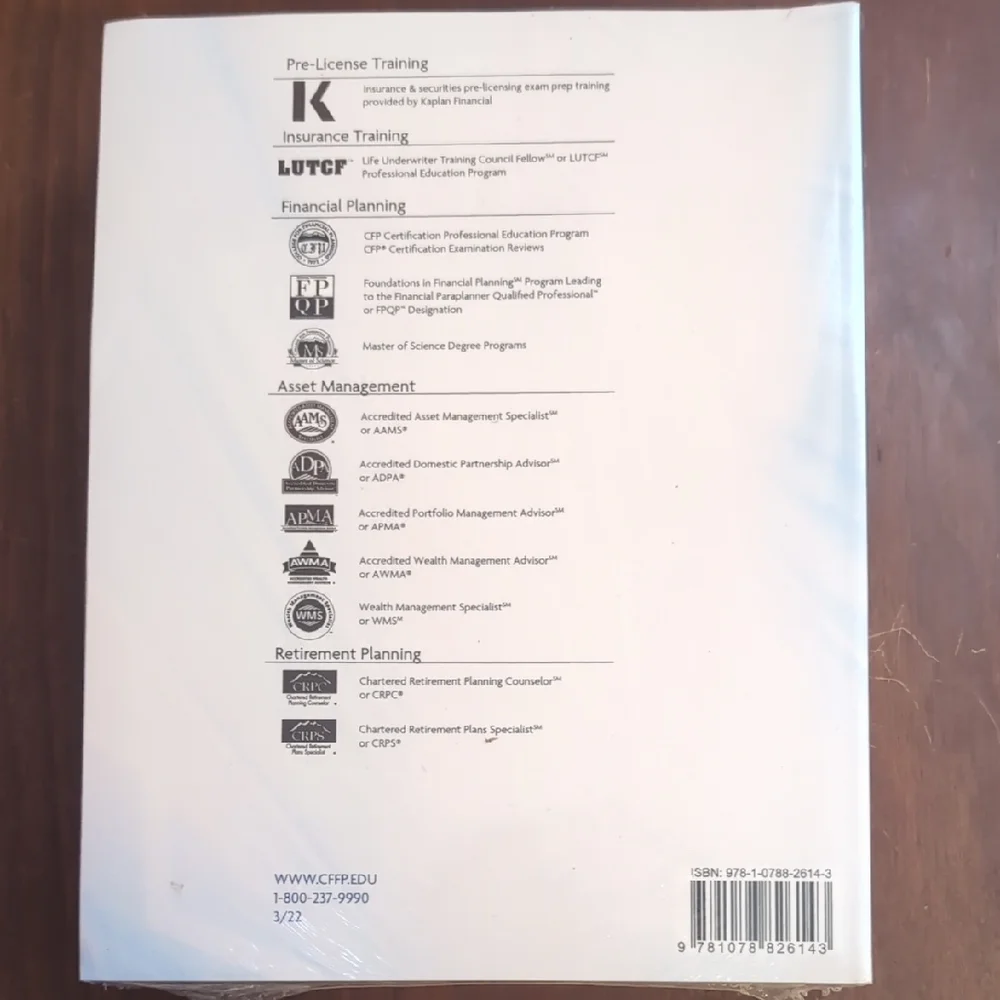 CRPC Retirement Planning Book